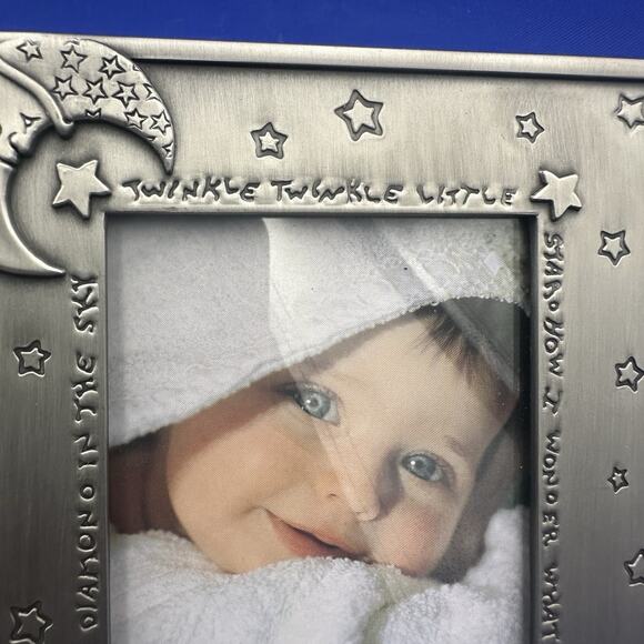 VTG 1997 Burnes of Boston Picture Frame Photo Album Twinkle Star Moon Baby - Picture 3 of 11